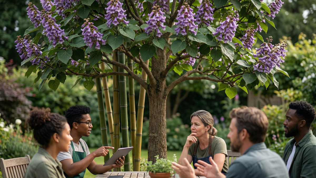 Der Baum, der genauso schnell wächst wie Bambus, aber dessen Blüte im Garten viele Debatten auslöst
