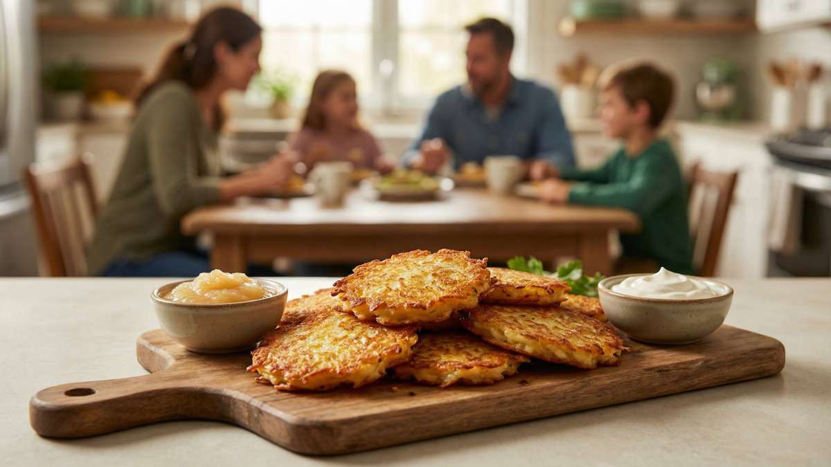 Ich bereite sie in 10 Minuten für die ganze Familie zu: meine im Ofen knusprig-goldenen und zartschmelzenden Kartoffelpuffer, viel leichter als Pommes frites
