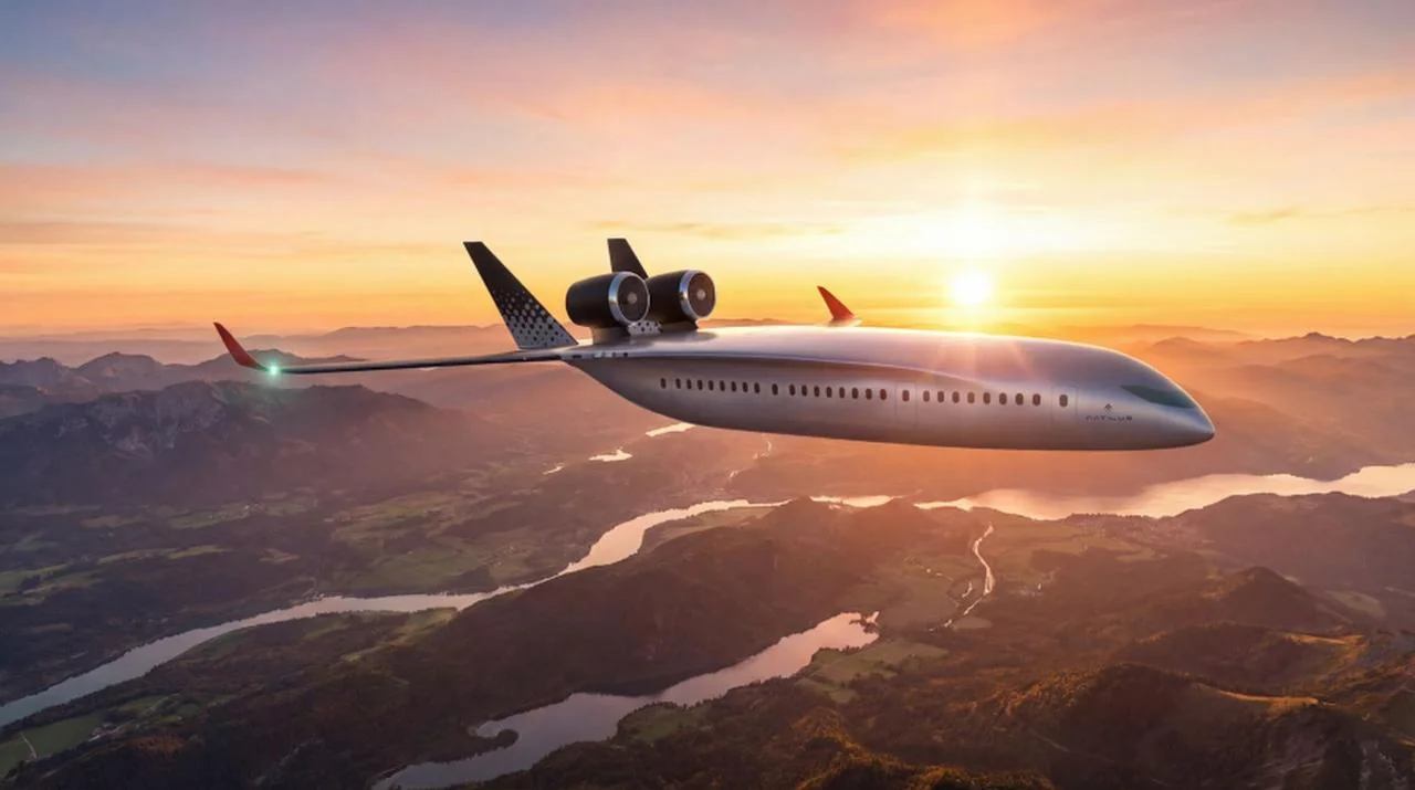 Dieses neue Flugzeug sieht aus wie ein riesiger Flügel, will den Luftverkehr revolutionieren und verspricht 30 % weniger Treibstoff!