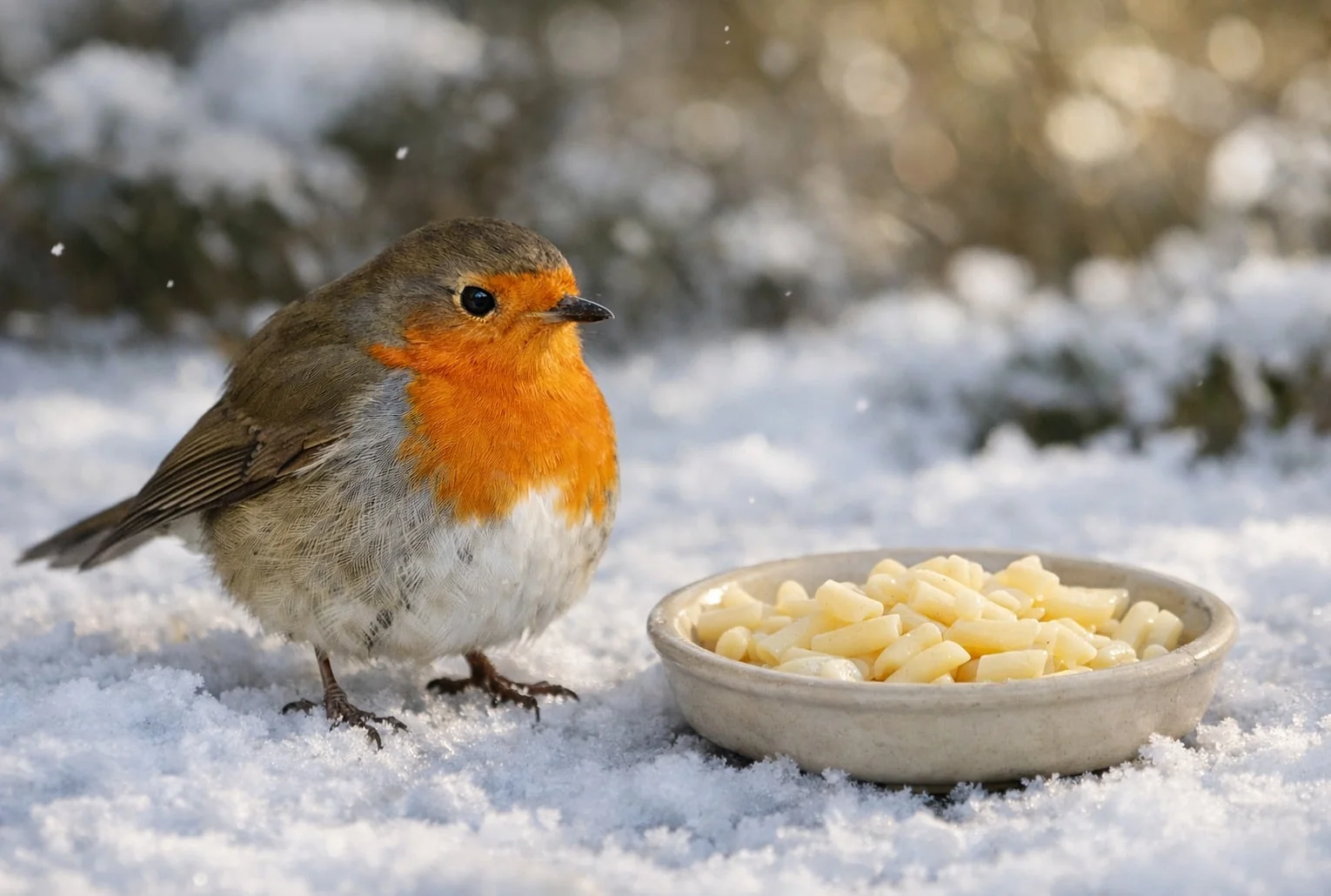 Schützen Sie die Rotkehlchen im Garten: Diese Küchenzutat für unter 50 Cent ist im Winter unverzichtbar