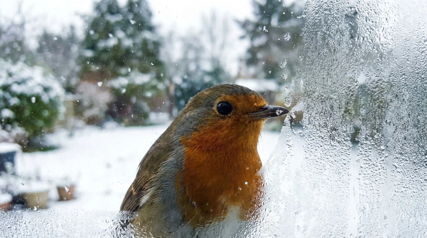 Was es bedeutet, wenn ein Vogel mitten im Winter gegen das Fenster klopft